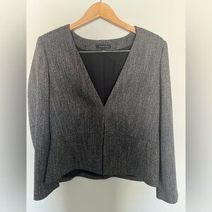 Anne Taylor Women's Gray Blazer Jacket